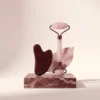 Obsidian Rose Gua Sha Set front view Obsidian Rose Gua Sha Set front view