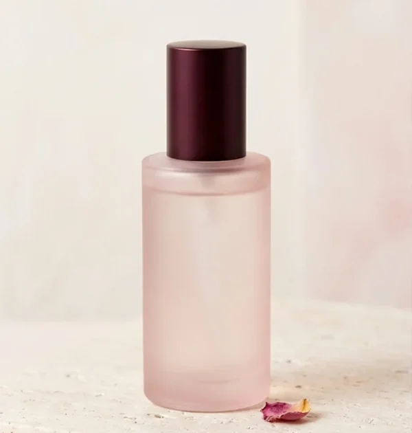 Rose Veil Facial Toner – 150 ml Facial toner in a frosted blush bottle with a burgundy cap.