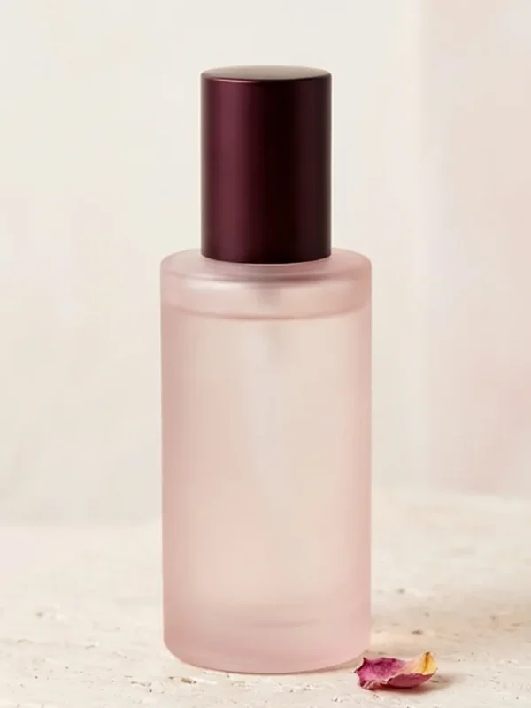 Rose Veil Facial Toner – 150 ml Facial toner in a frosted blush bottle with a burgundy cap.